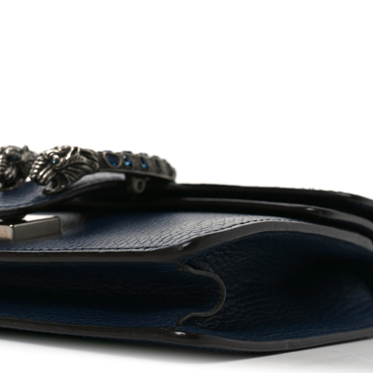 Dollar Calfskin Crystal Mini Dionysus Shoulder Bag Blue Agata Montana Sapphire
