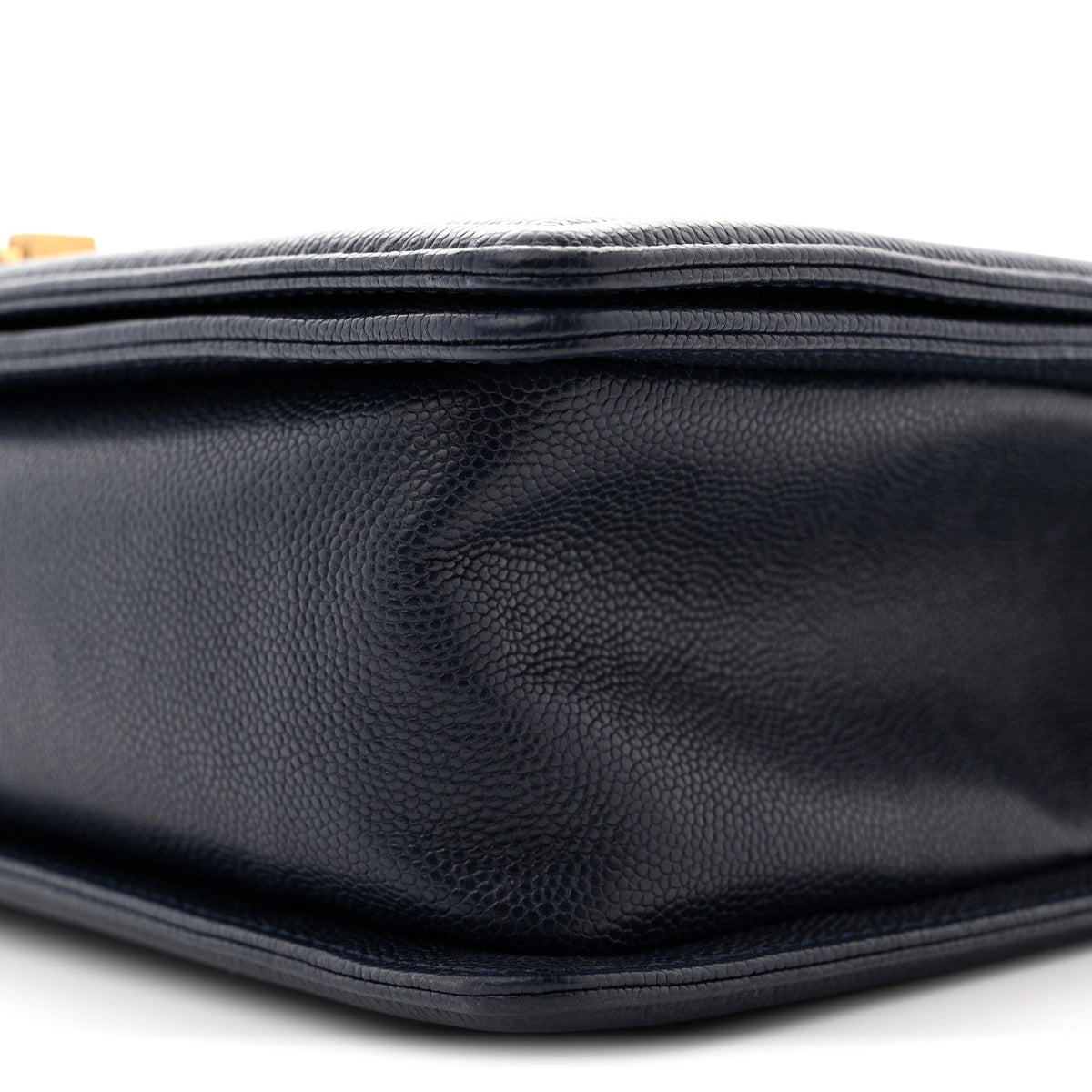 Caviar Quilted New Medium Boy Flap Blue