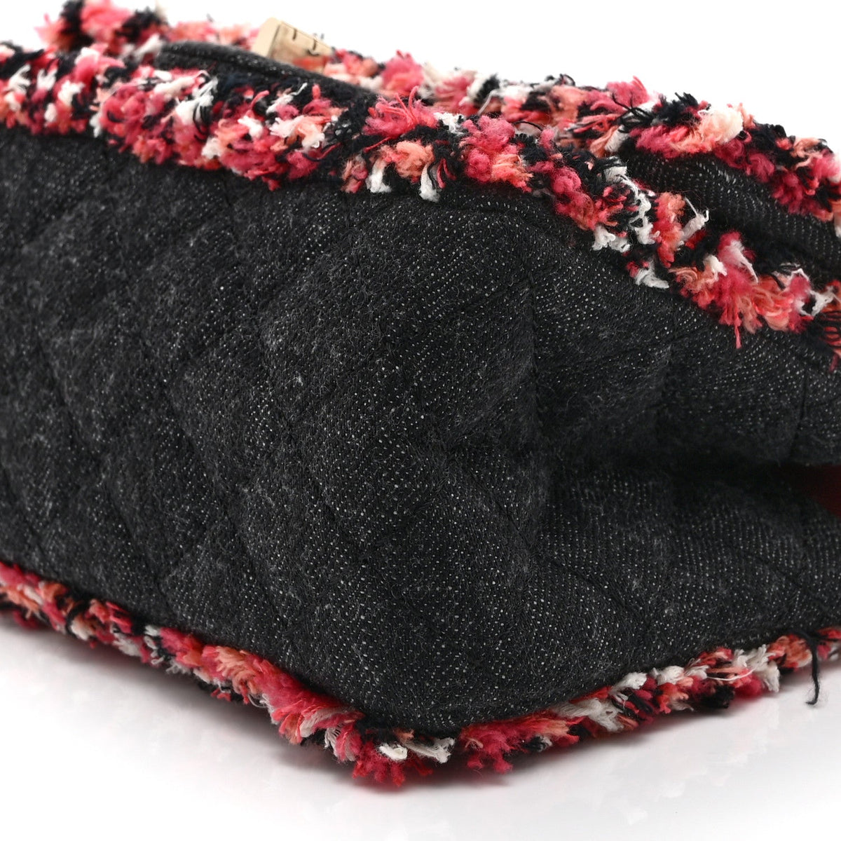 Denim Tweed 2.55 Reissue 224 Flap Black
