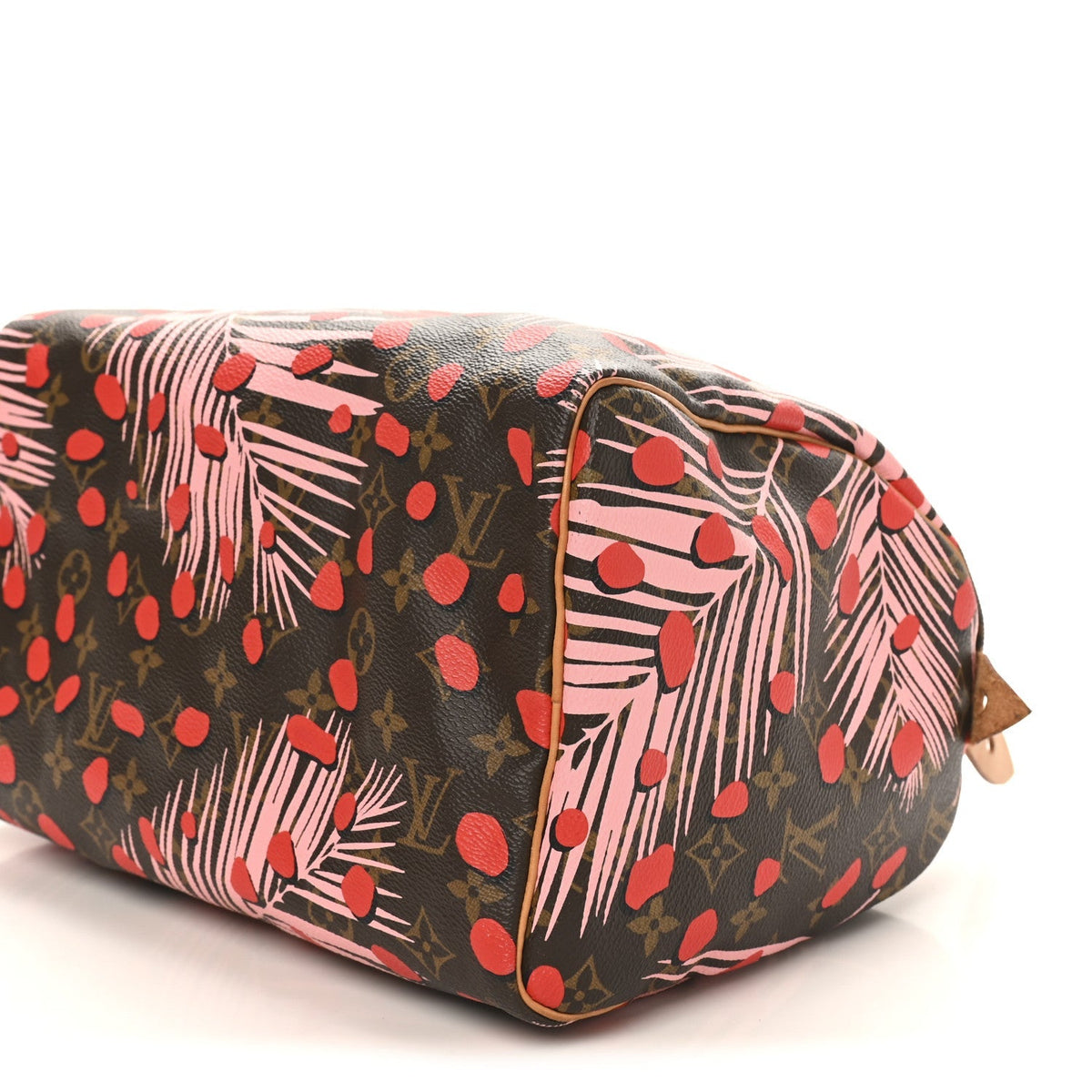 Monogram Jungle Dots Speedy 30 Sugar Pink Poppy