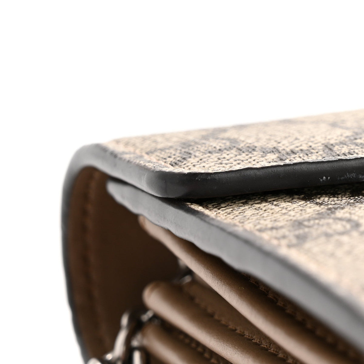 GG Supreme Monogram Mini Dionysus Chain Wallet Beige Taupe