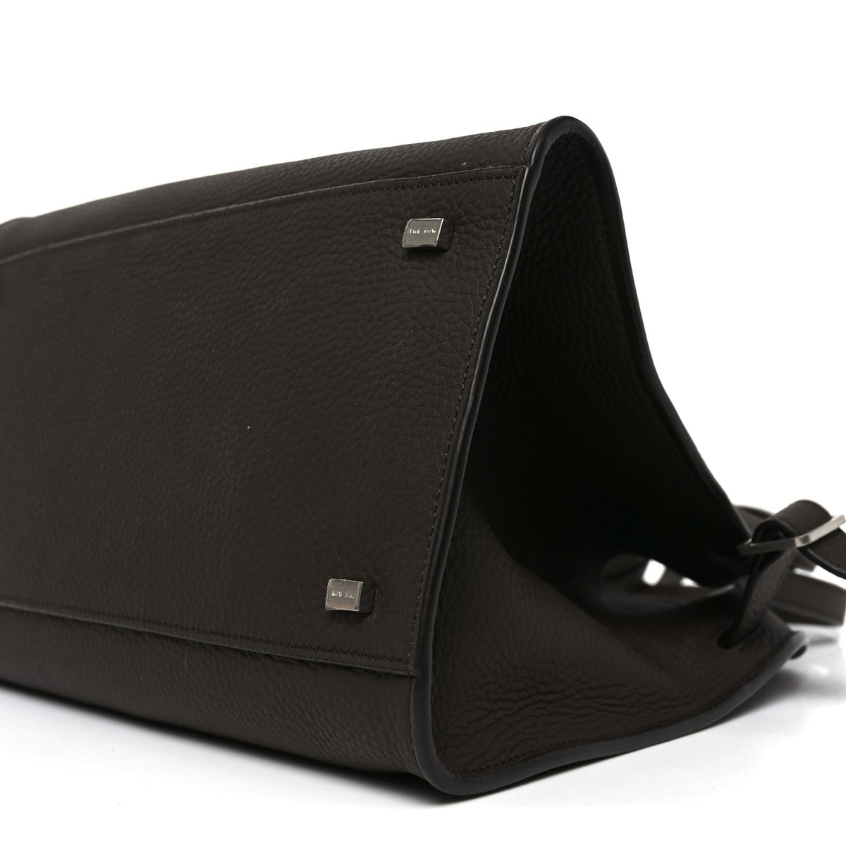 Matte Grained Calfskin Soft Margaux 12 Dark Chocolate