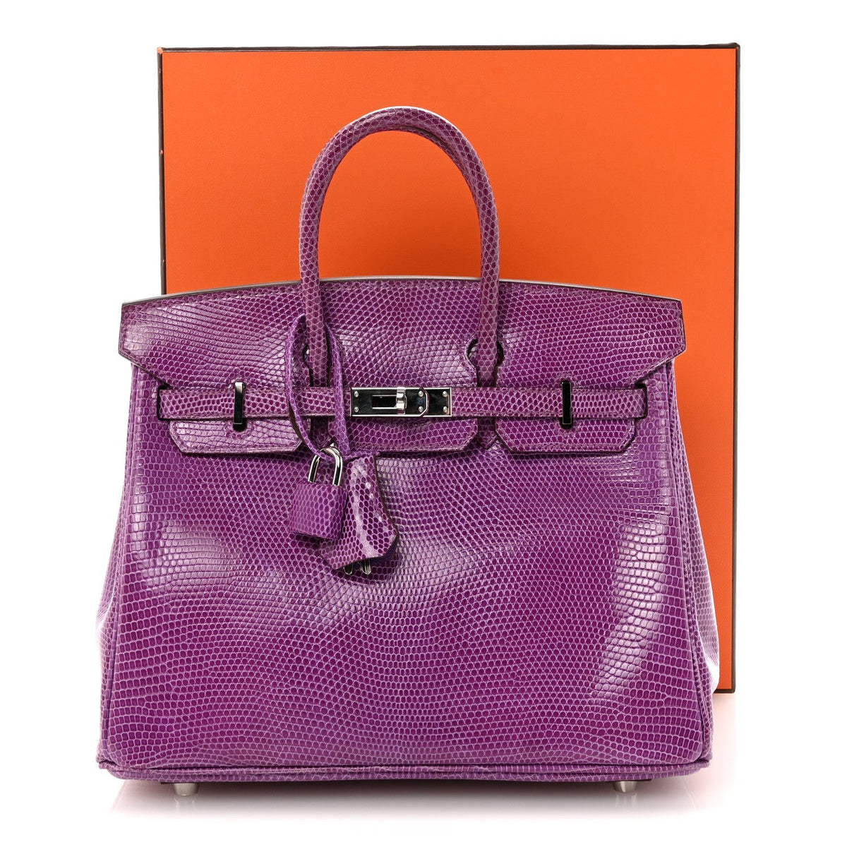 Lizard Birkin 25 Violet