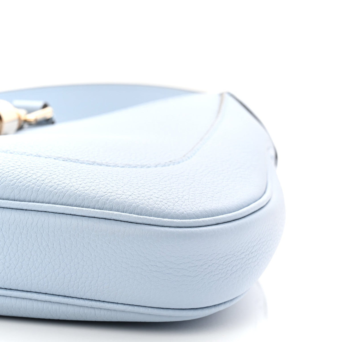 Grained Calfskin Web Medium Jackie 1961 Hobo Light Blue