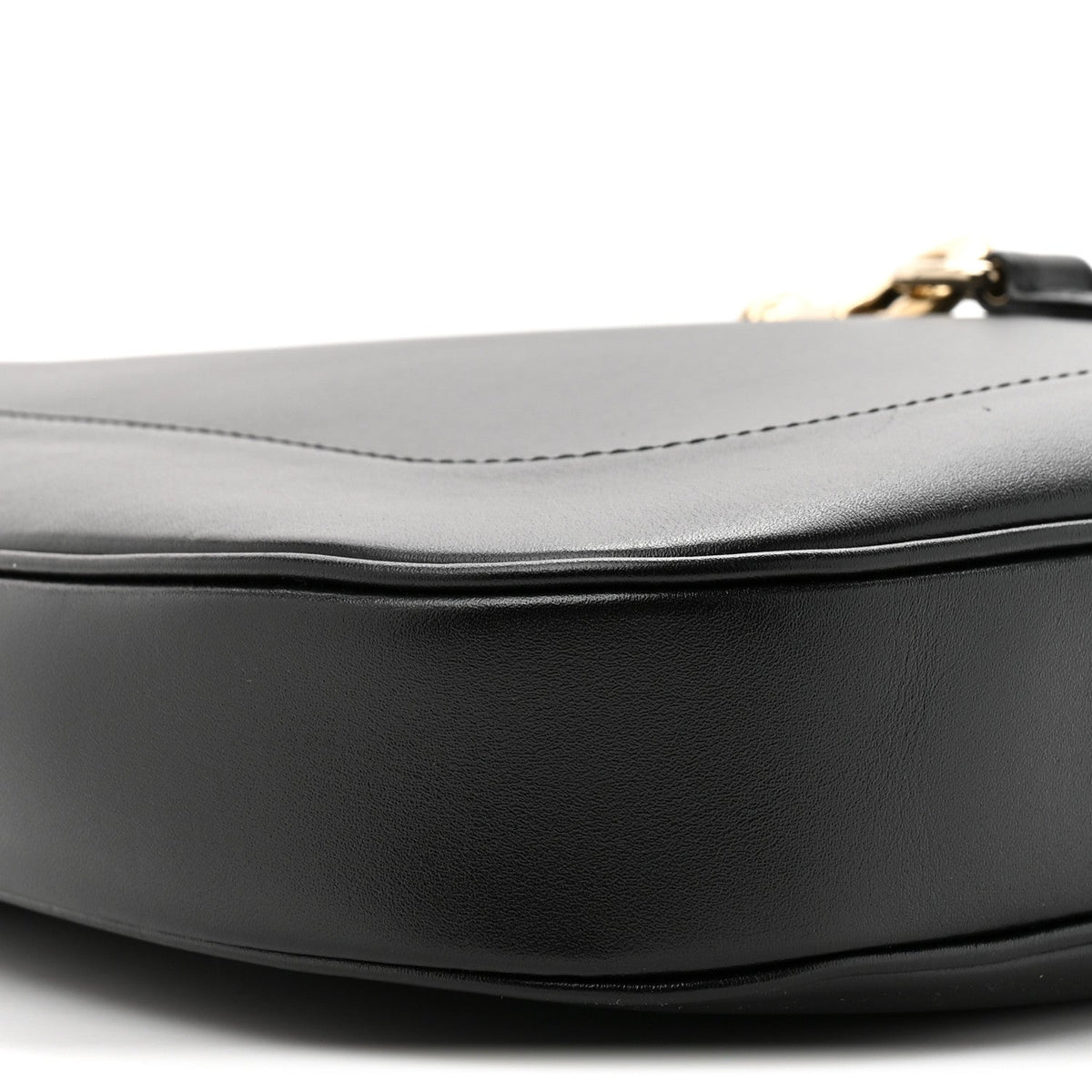 Ancora Calfskin Medium Jackie Shoulder Bag Black