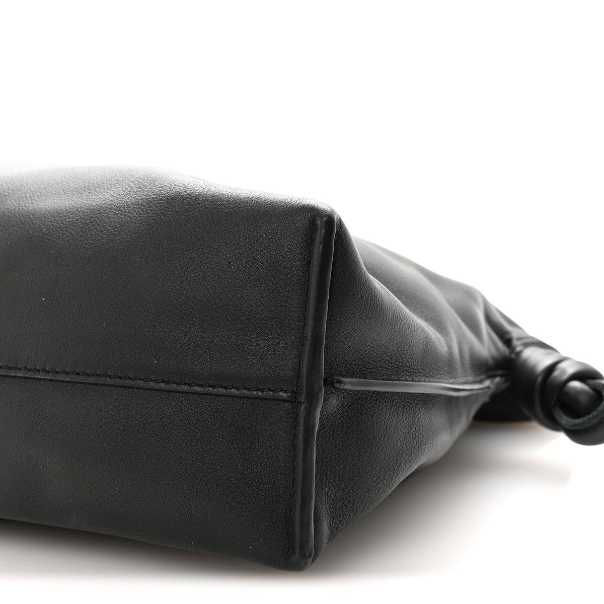 Nappa Medium Flamenco Knot Bag Black
