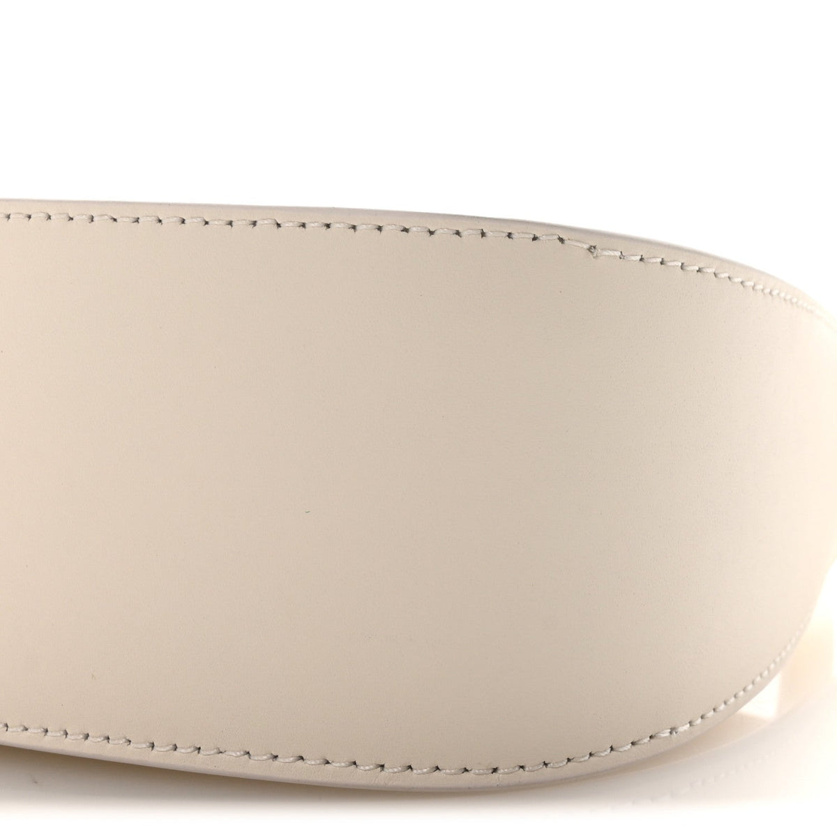 Smooth Calfskin Half Moon Shoulder Bag New Ivory