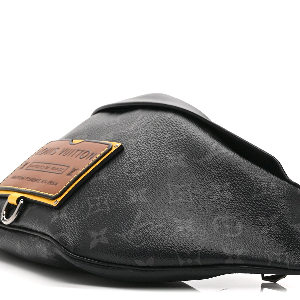 Monogram Eclipse Epi Gaston Label Discovery Bumbag Black Savan Yellow