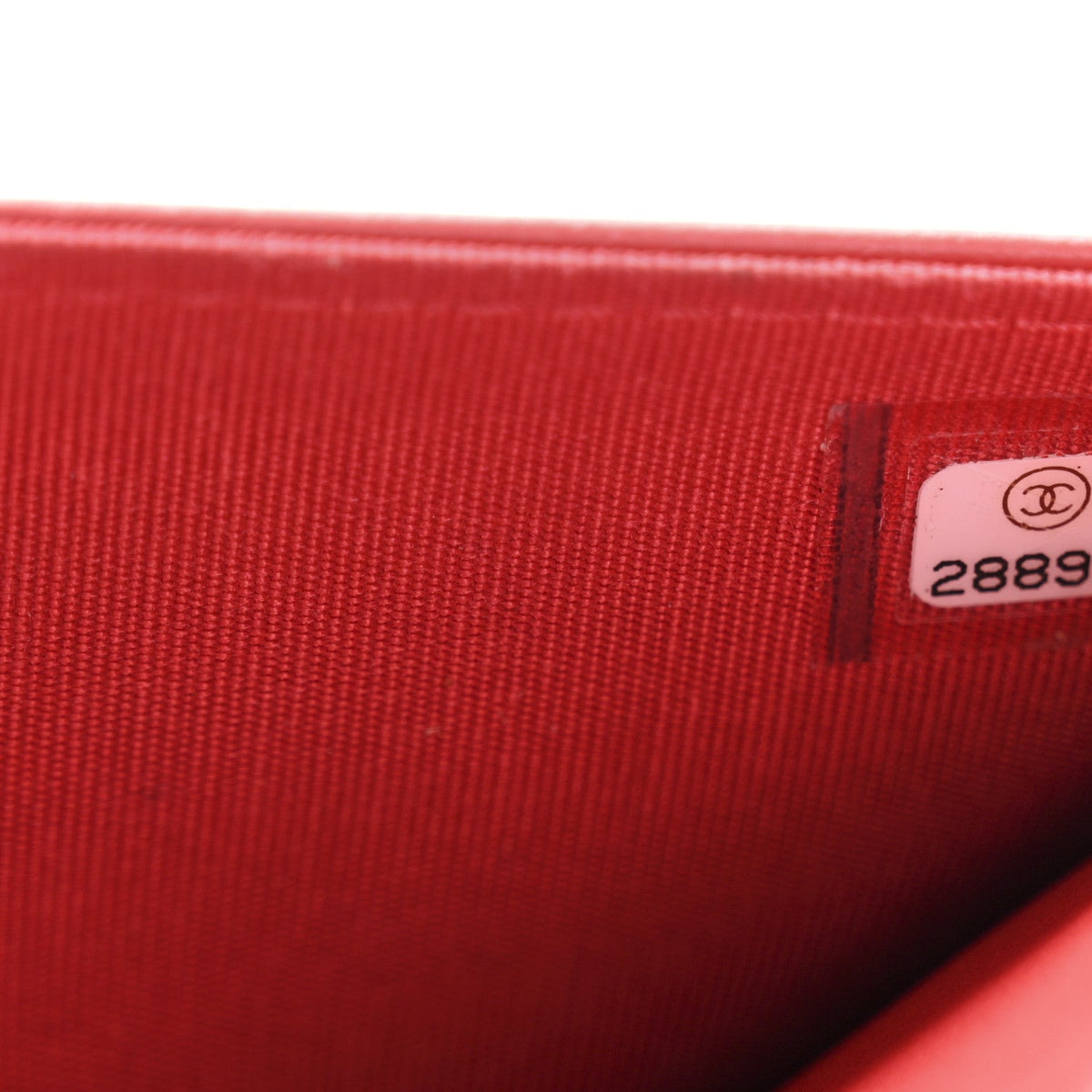 Caviar Quilted Boy Wallet On Chain WOC Red