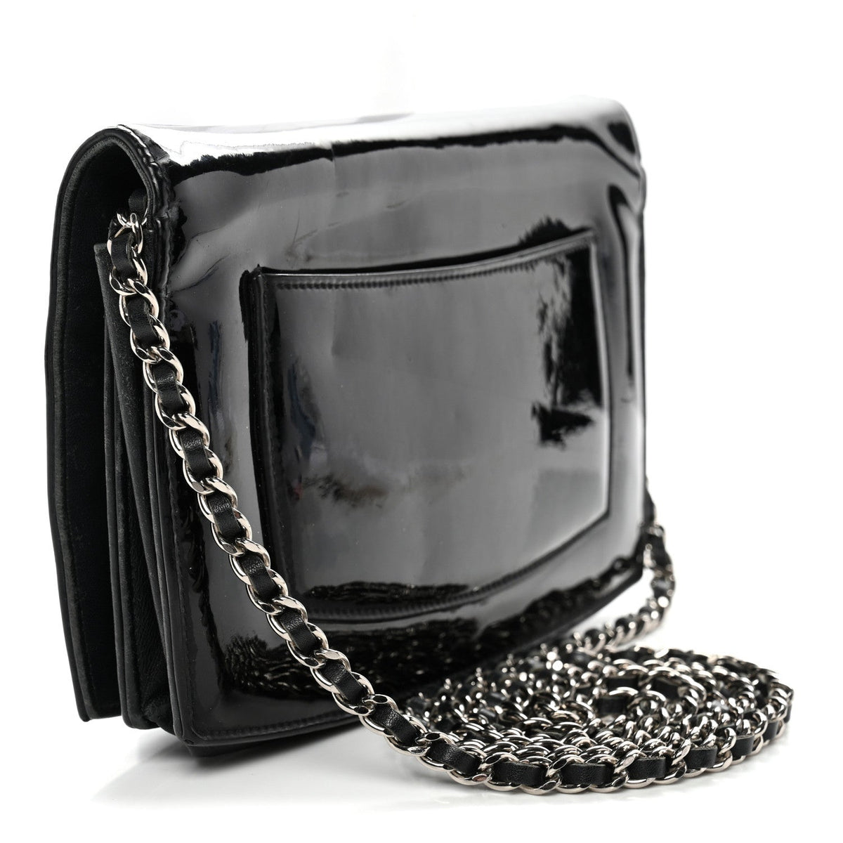 Patent CC Compact Wallet on Chain WOC Black