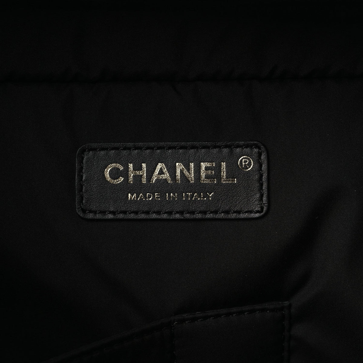 Shiny Grained Calfskin Quilted Large Travel Bowling Bag Black