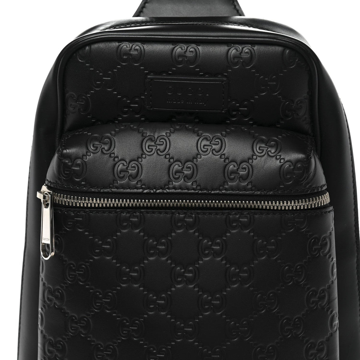 Guccissima Sling Backpack Black