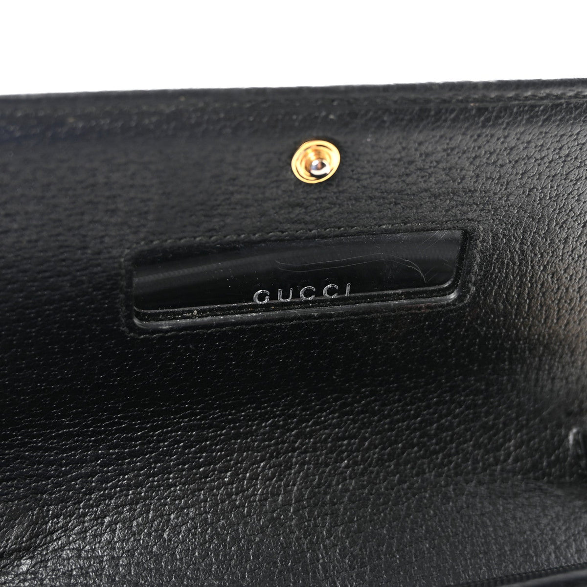 Dollar Calfskin Web Ophidia Wallet On Chain Black