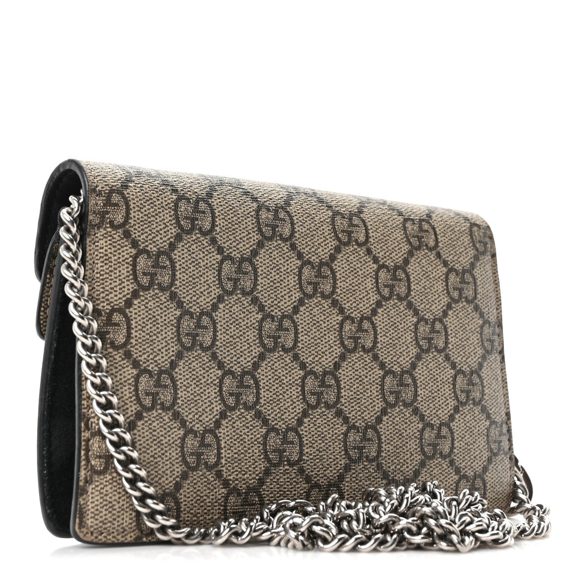GG Supreme Monogram Super Mini Dionysus Shoulder Bag Black