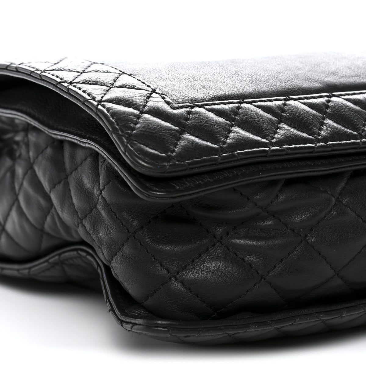 Calfskin Large Boy Reverso Flap Black