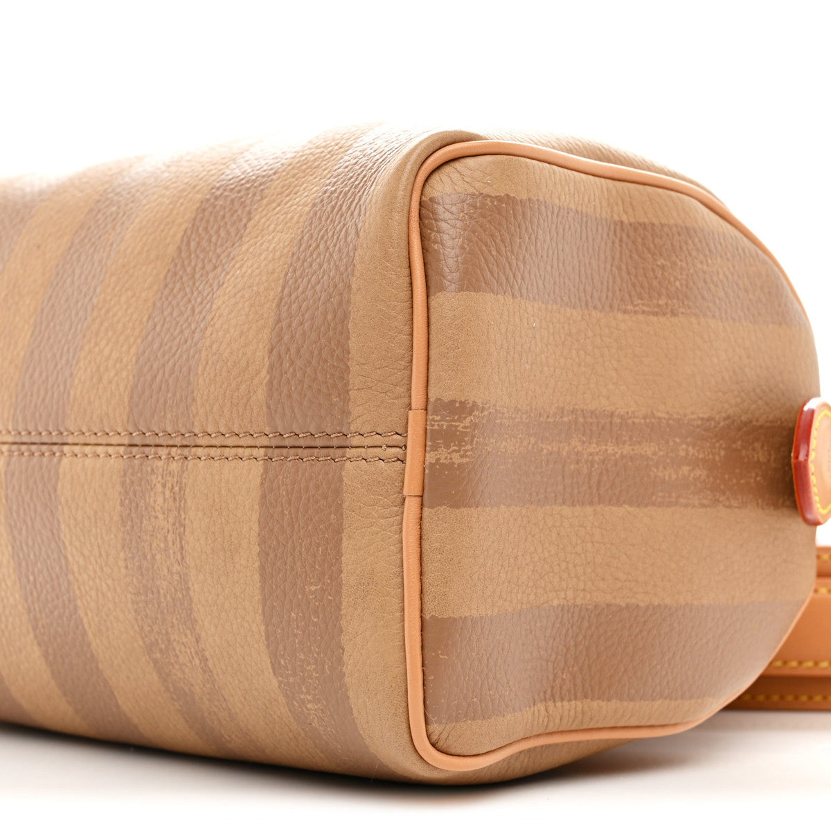 Calfskin Washed Stripes Speedy P9 Bandouliere 20 Camel
