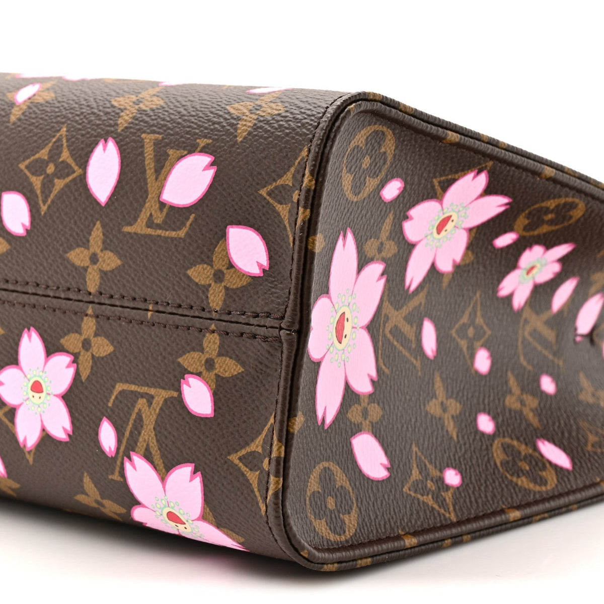 LV X TM Monogram Cherry Blossom Onthego PM Sakura Brown