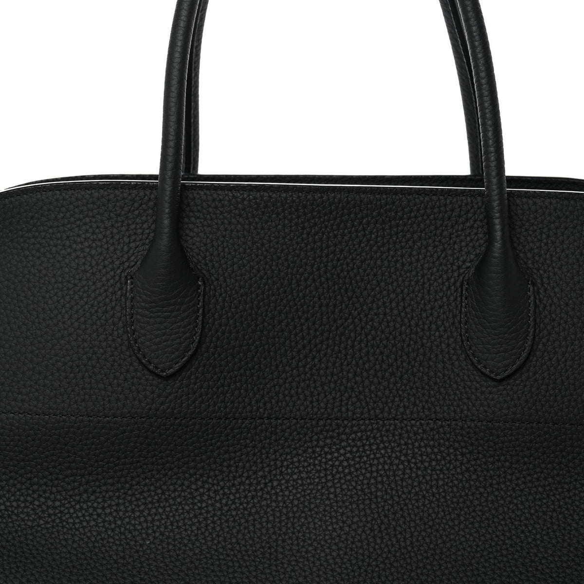 Matte Grained Calfskin EW Margaux Black