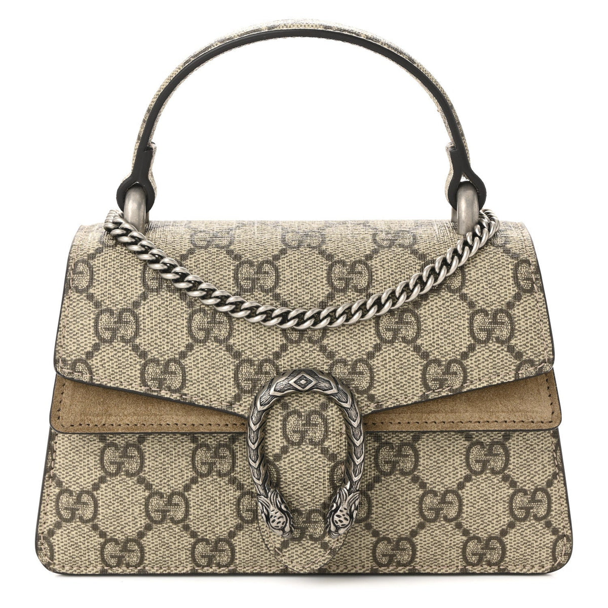 GG Supreme Monogram Mini Dionysus Top Handle Bag Taupe