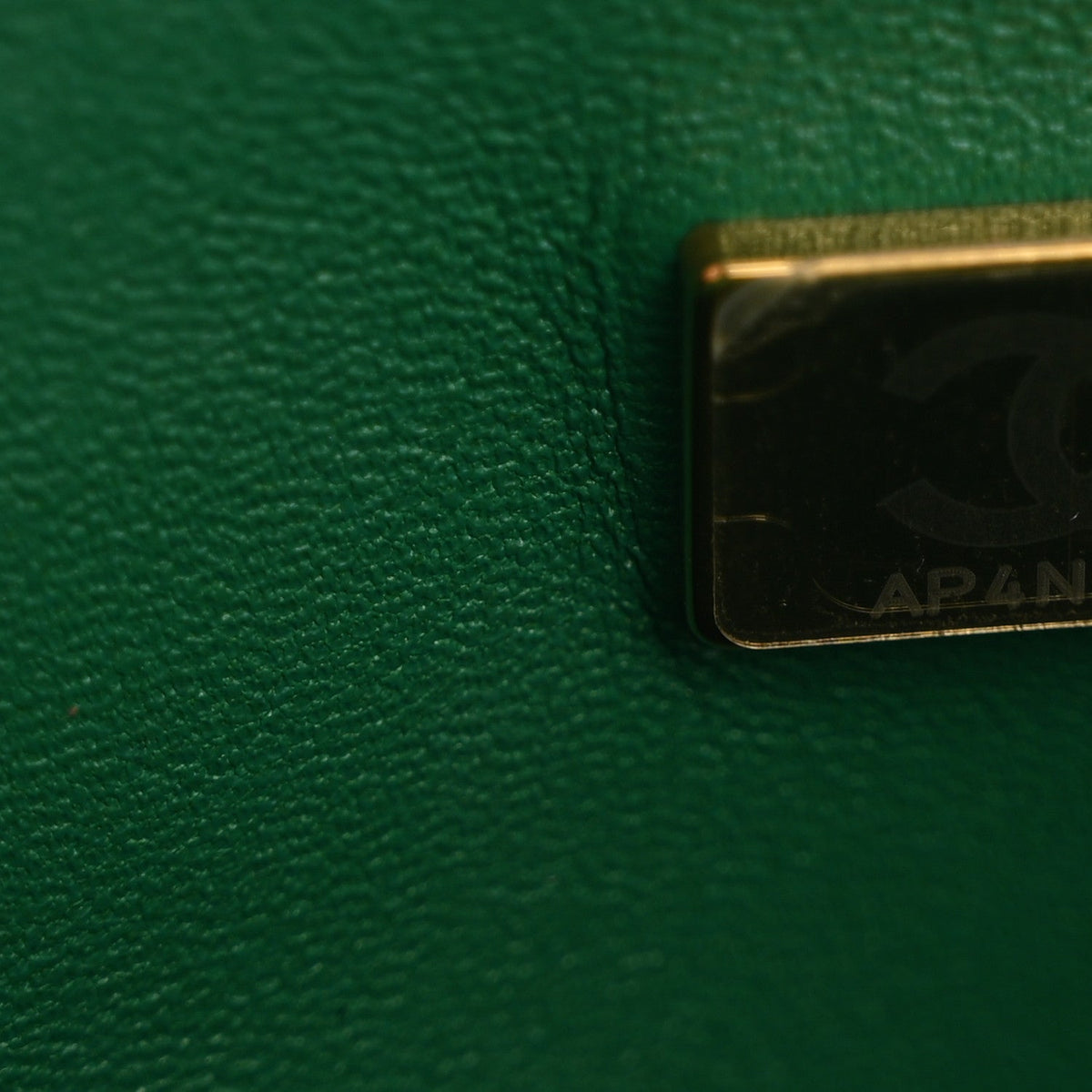 Caviar Quilted Small Double Flap Green