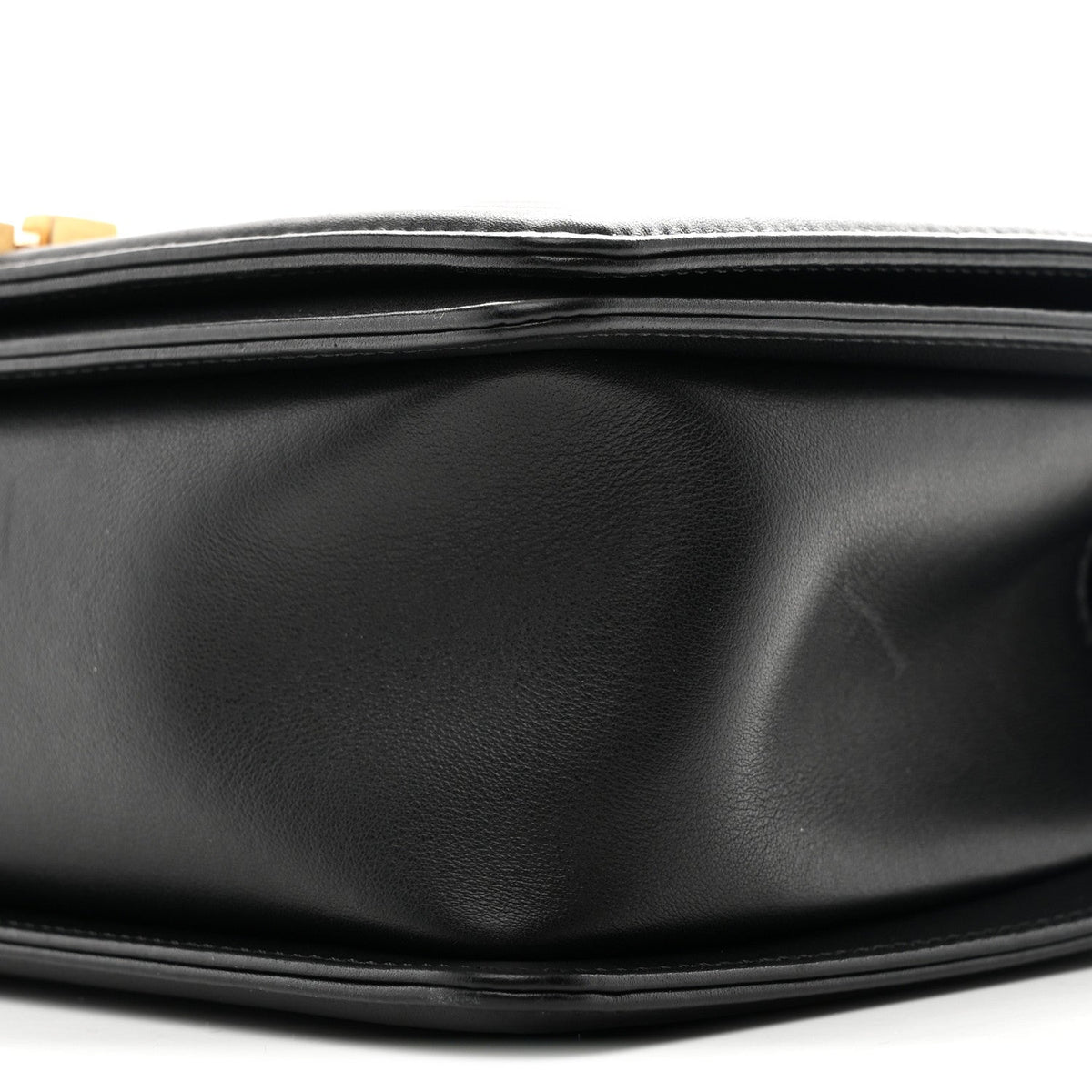 Lambskin Quilted Medium Boy Flap Black