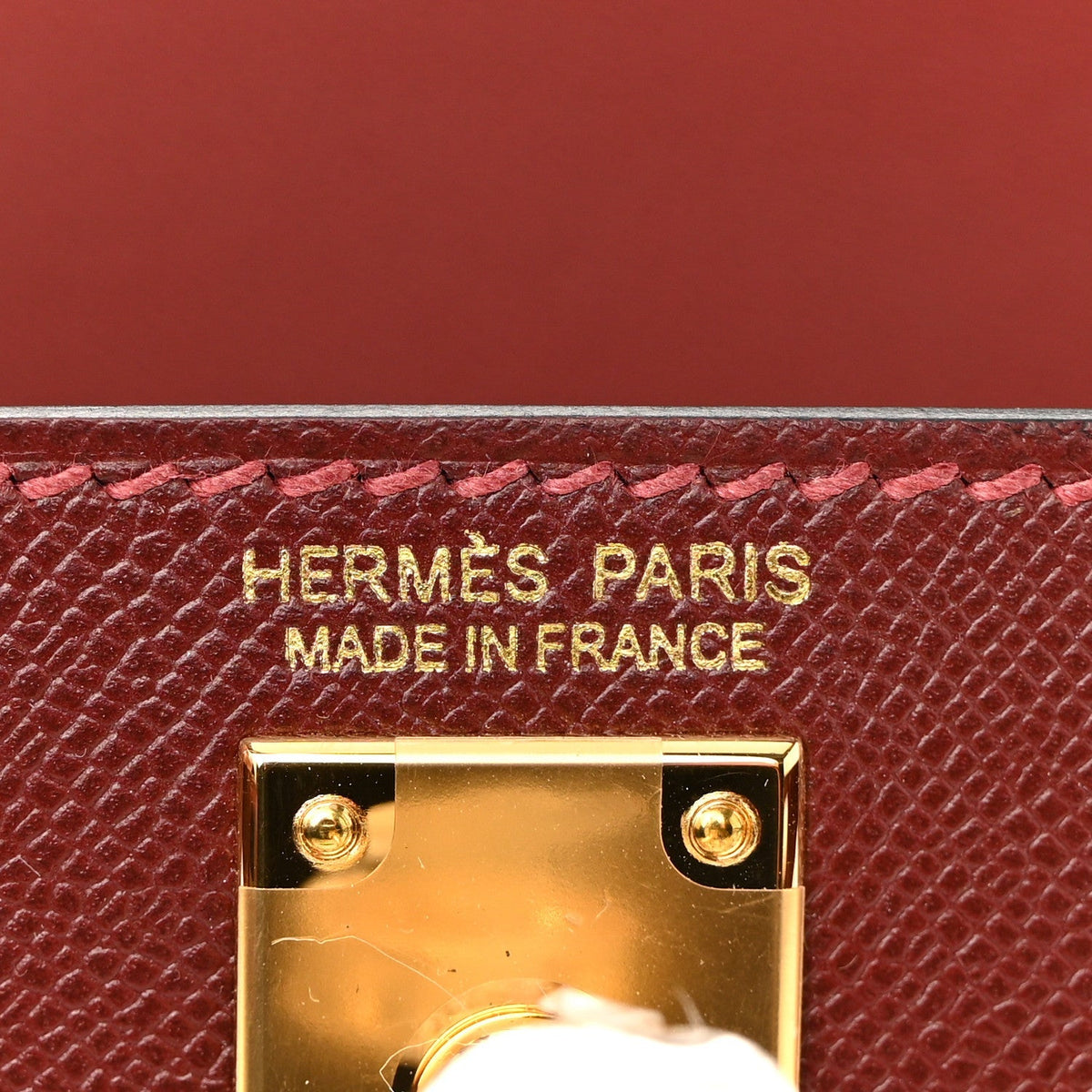 Madame Calfskin Mini Kelly Sellier 20 Rouge H