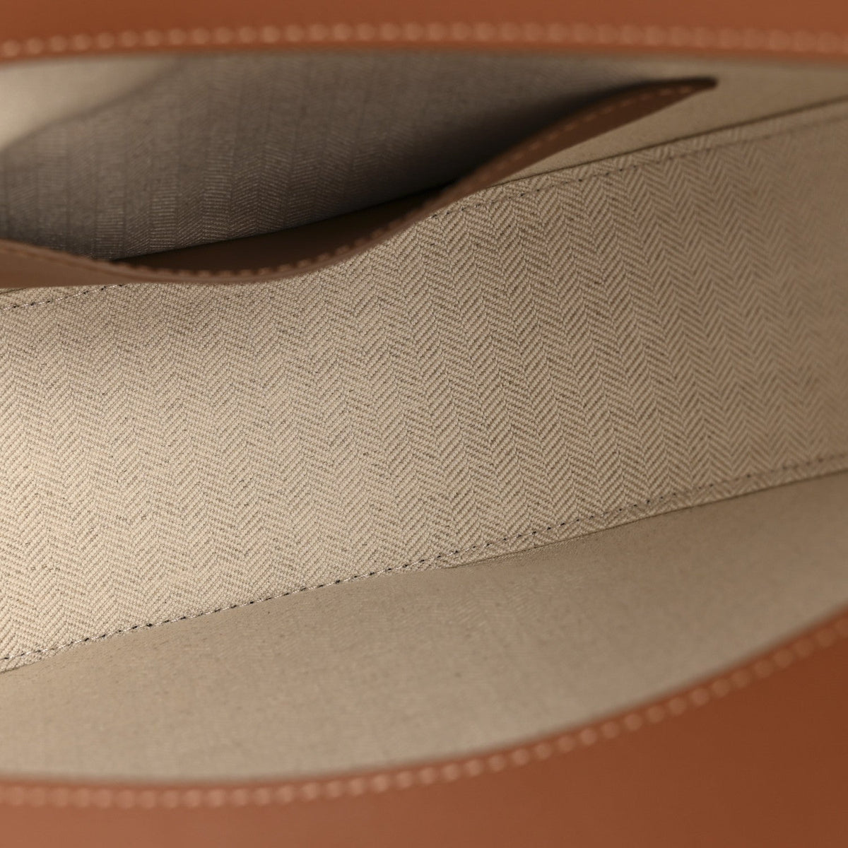 Jacquard Anagram Calfskin Luna Bag Tan Pecan