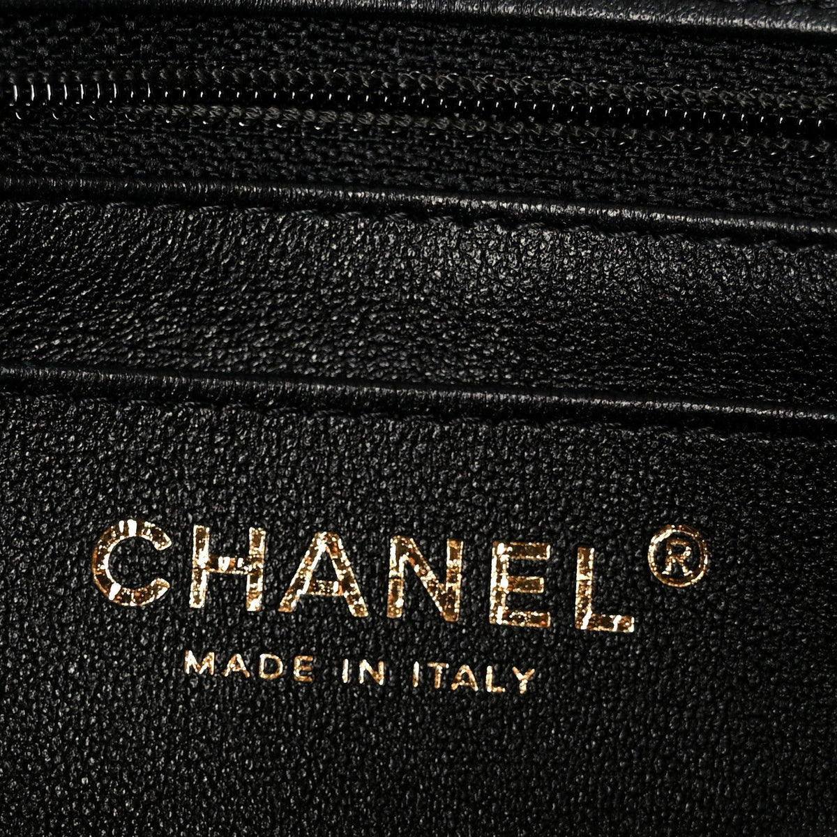 Lambskin Quilted Mini Rectangular Flap Black