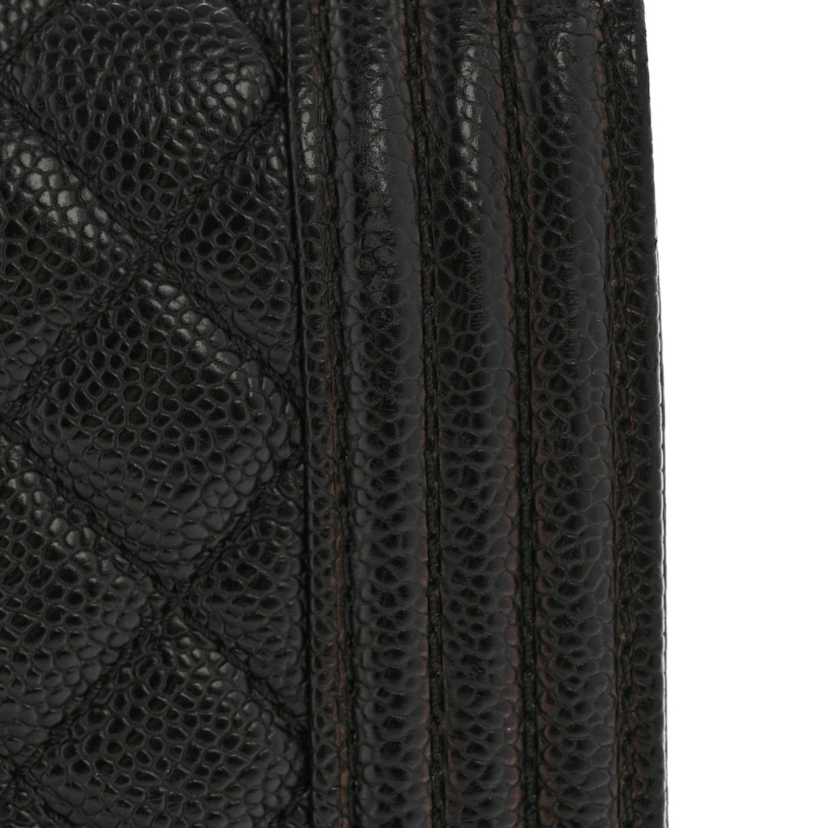Caviar Quilted Medium Boy Flap Black