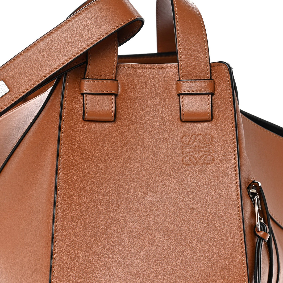Calfskin Medium Hammock Shoulder Bag Tan