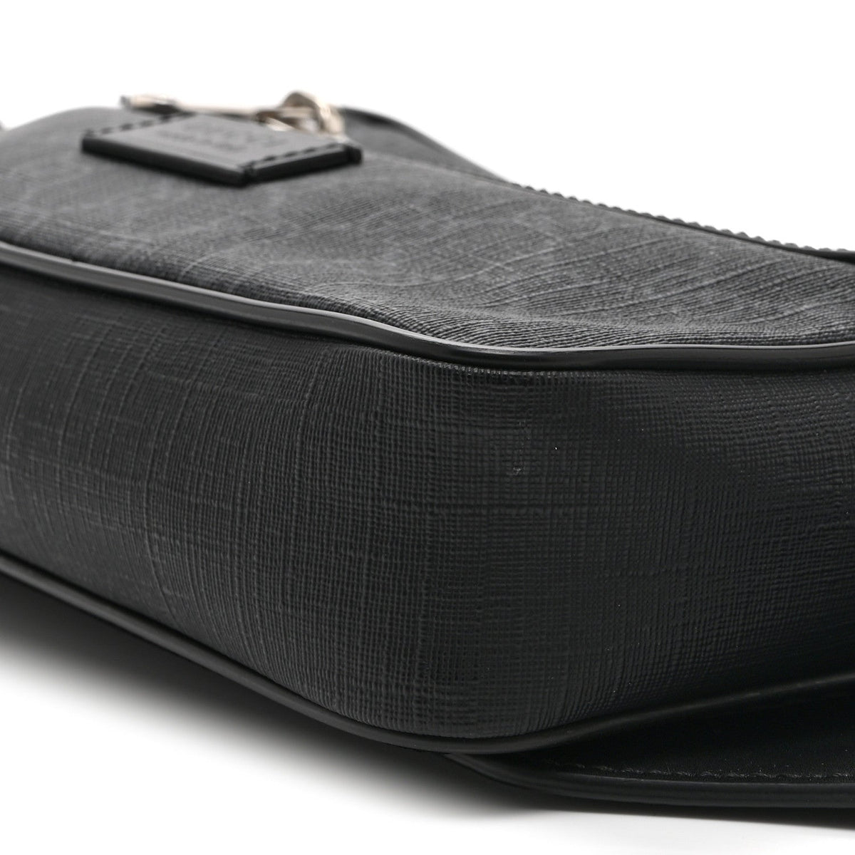 Soft GG Supreme Monogram Web Belt Bag Black Grey