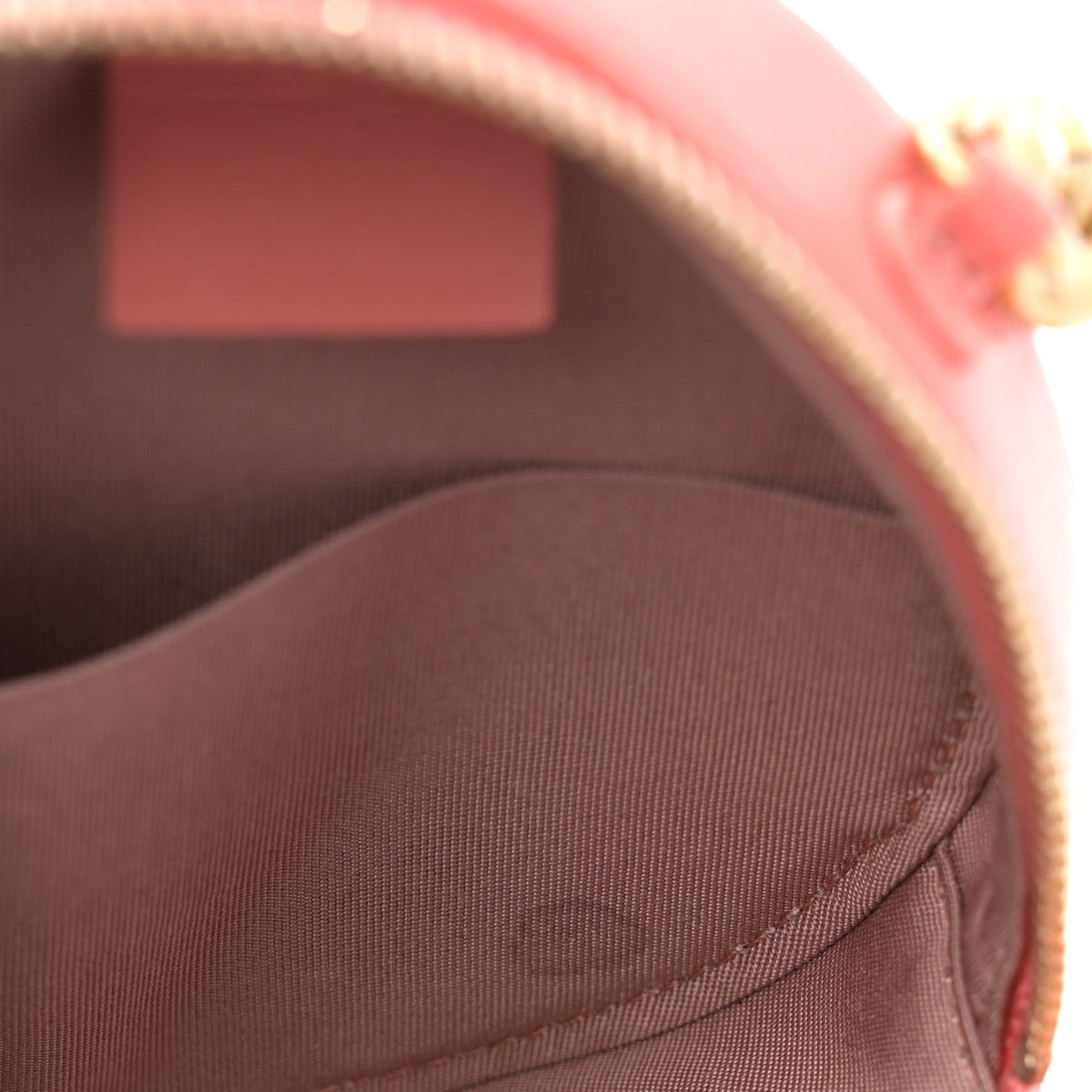 Lambskin Quilted Chanel 19 Round Clutch With Chain Pink