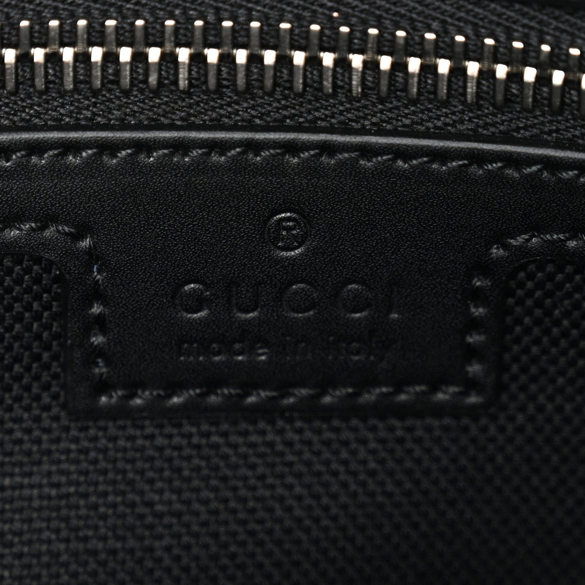 Soft GG Supreme Monogram Web Belt Bag Black Grey