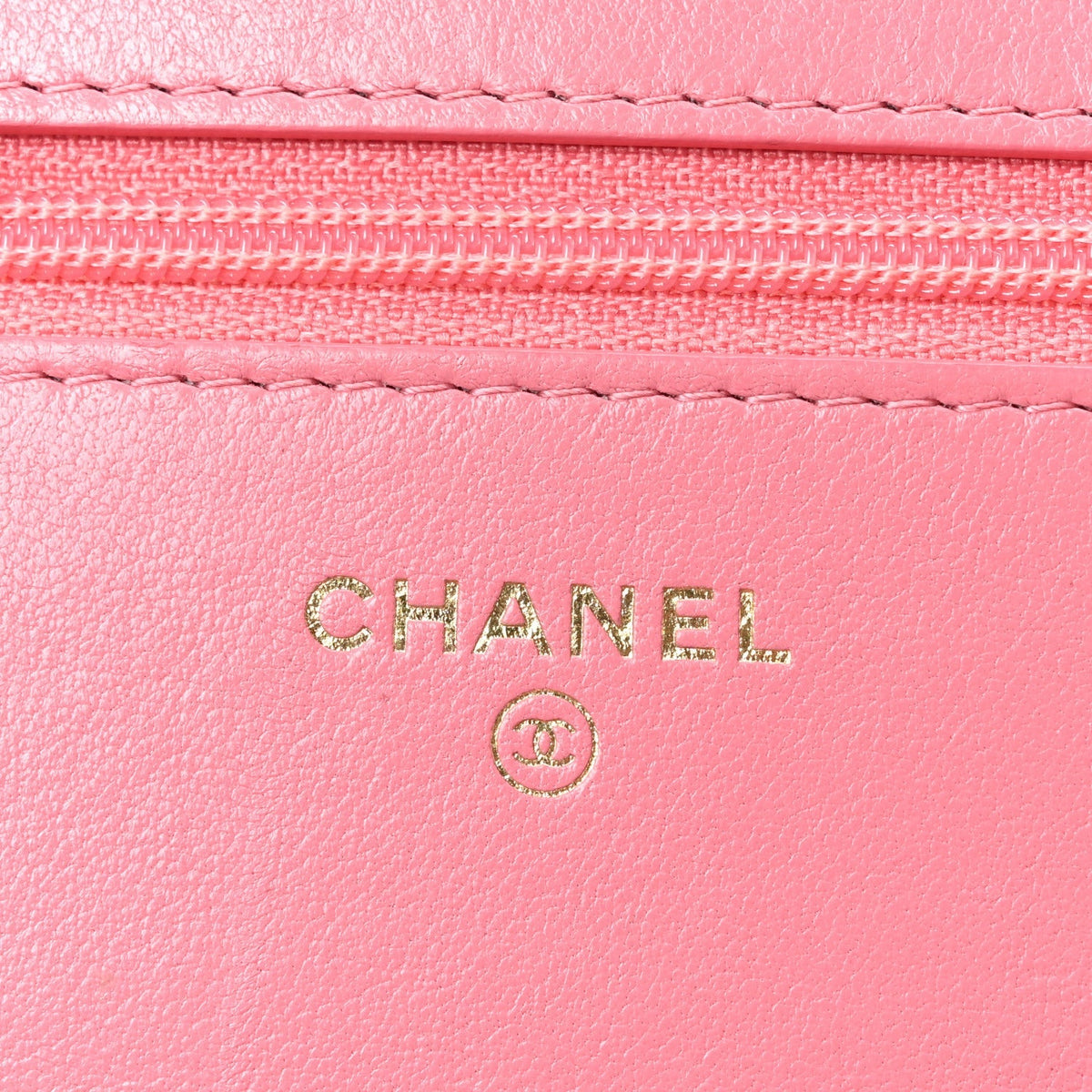Lambskin Quilted Chanel 19 Wallet On Chain WOC Pink