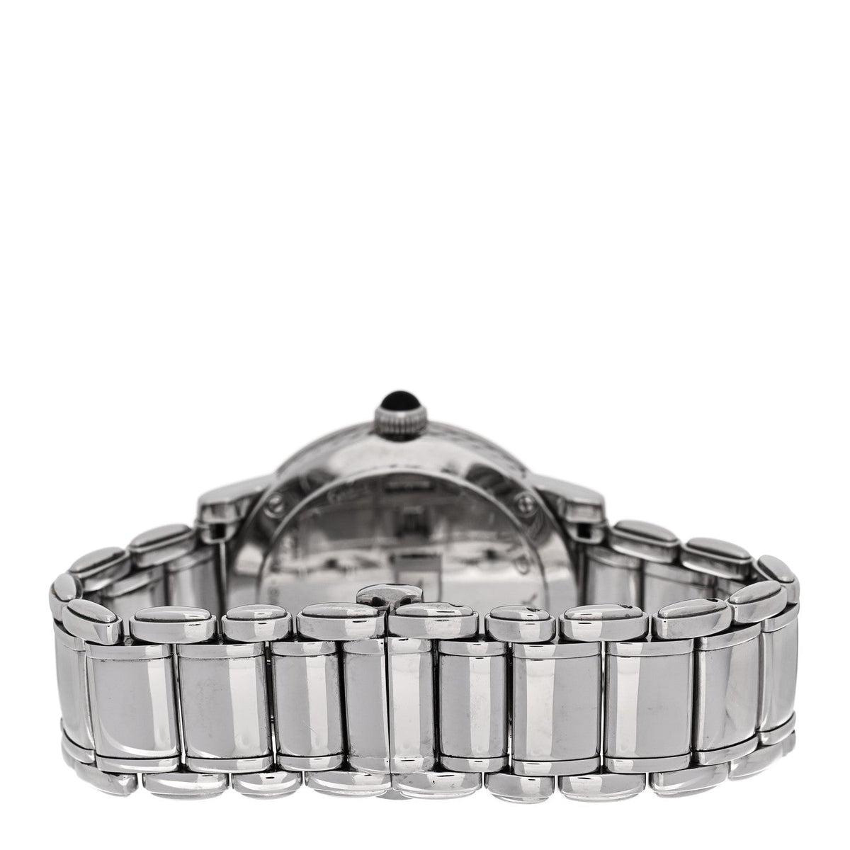 Stainless Steel Diamond 38mm Classic Quartz Watch Black