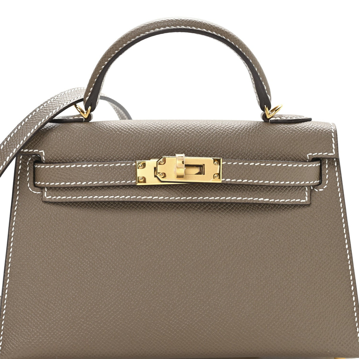 Epsom Mini Kelly Sellier 20 Etoupe