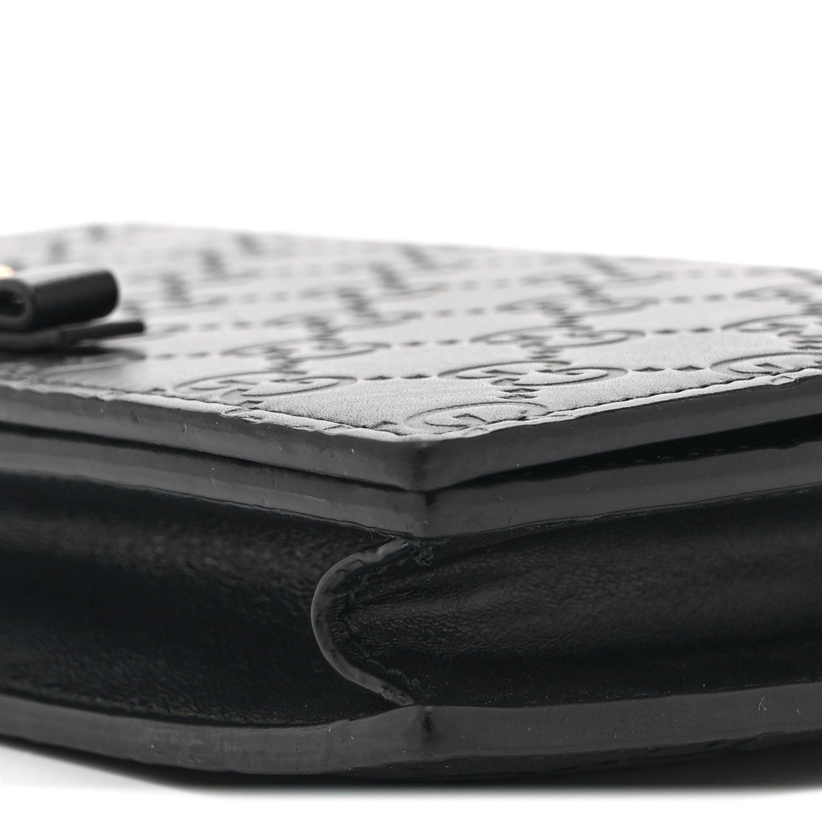 Guccissima Signature Bowy Chain Wallet Black