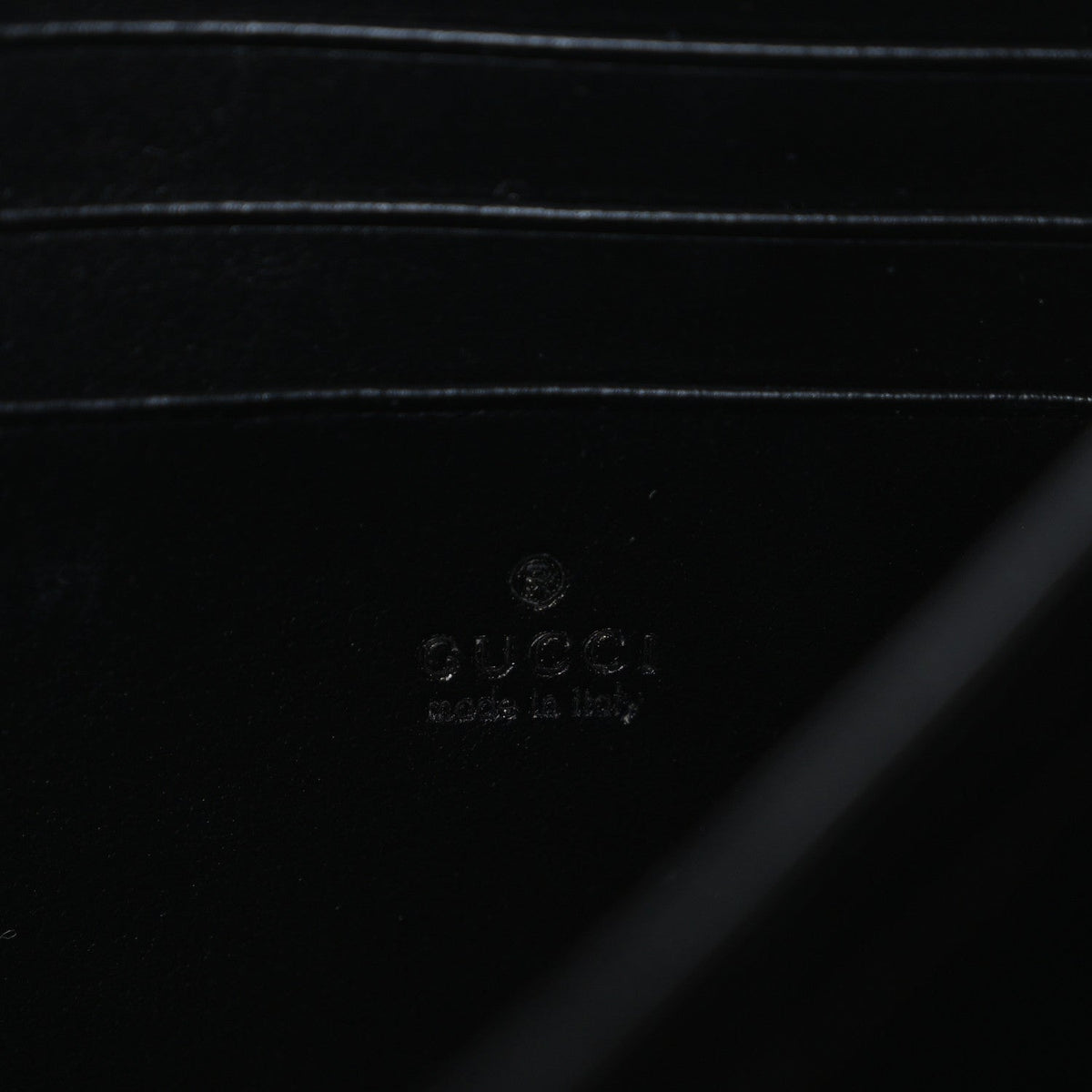 Calfskin Matelasse GG Marmont Chain Wallet Black