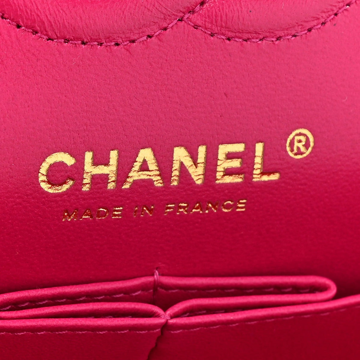 Caviar Quilted Small Double Flap Fuchsia