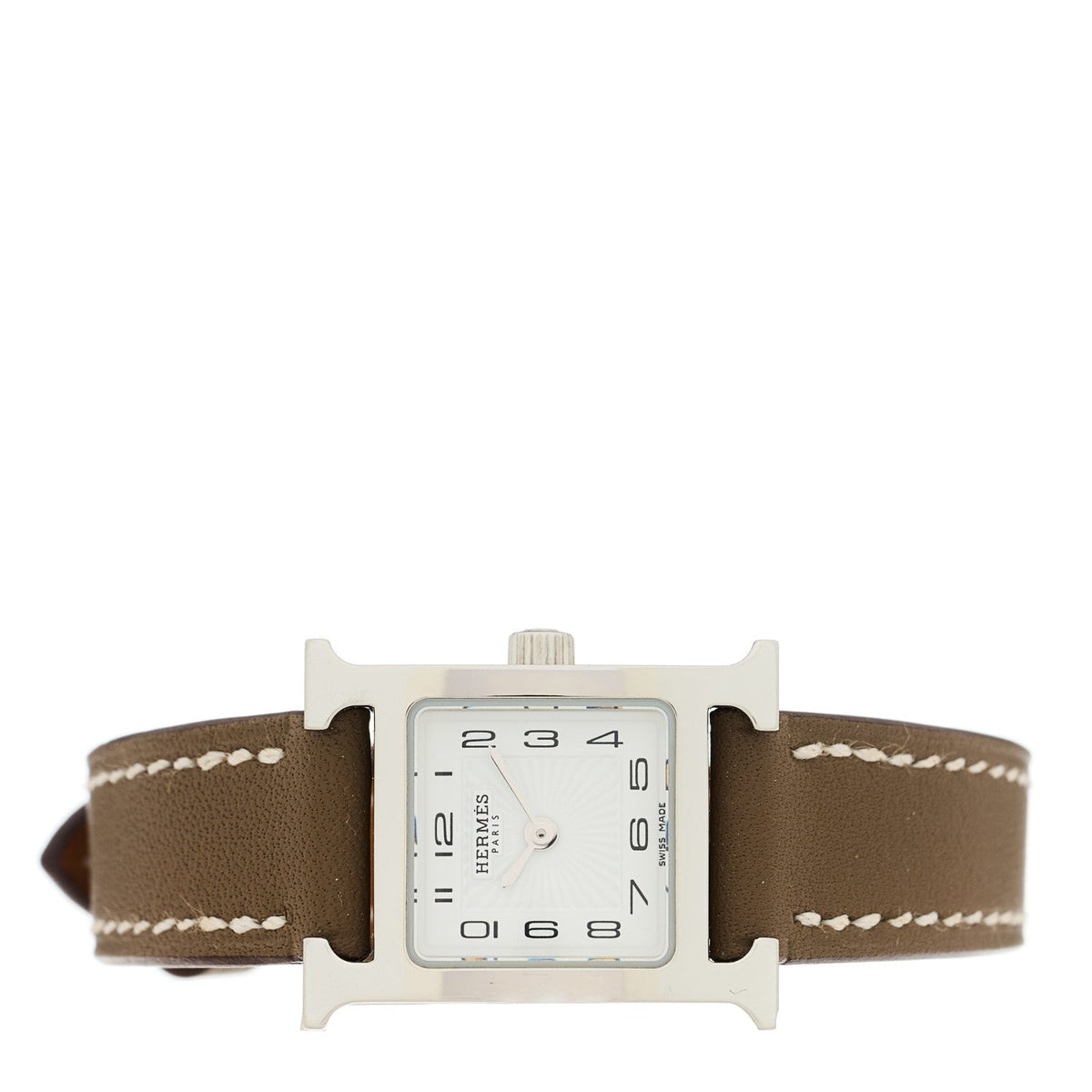 Stainless Steel Swift 17.2mm Heure H Hour Watch Etoupe
