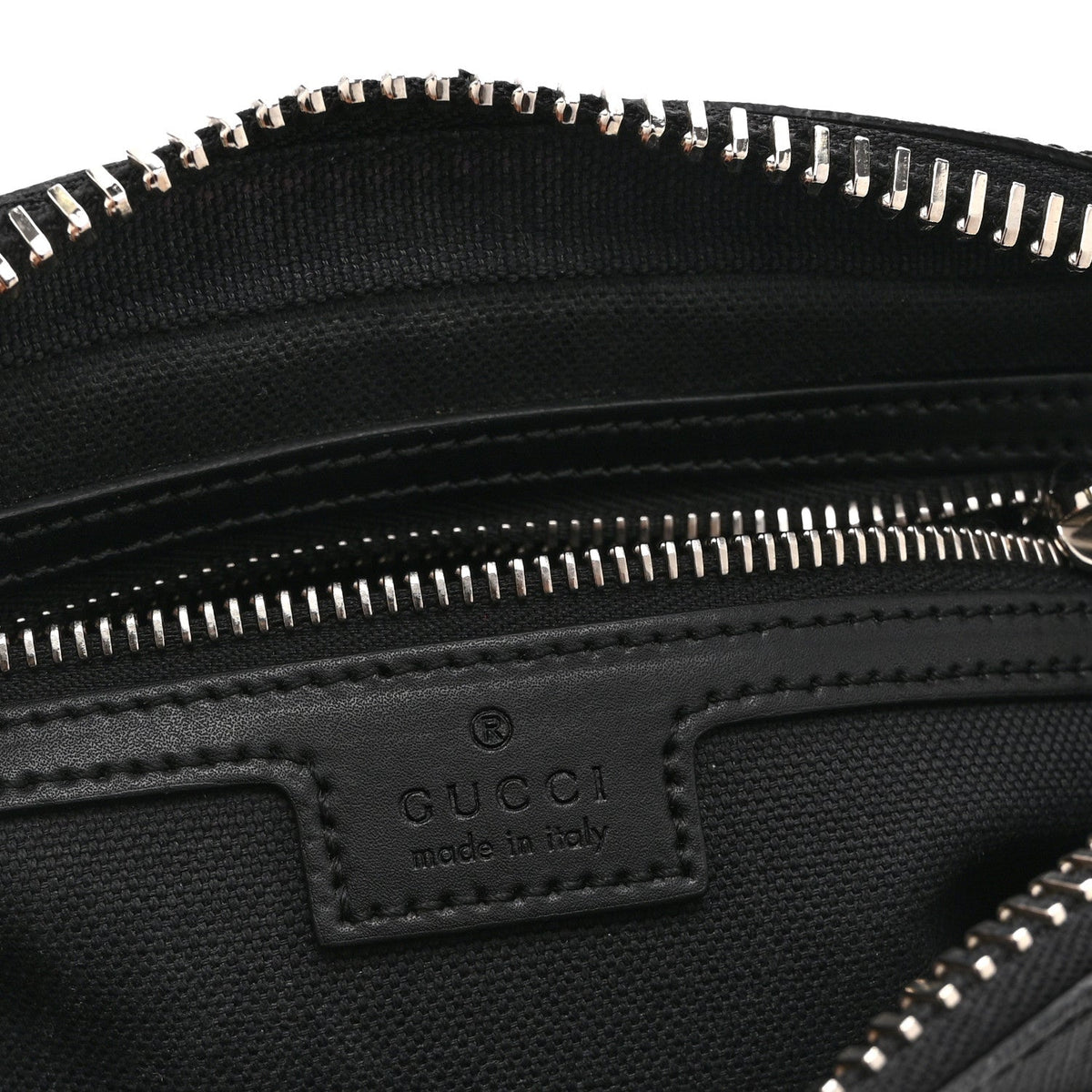 Soft GG Supreme Monogram Web Belt Bag Black Grey