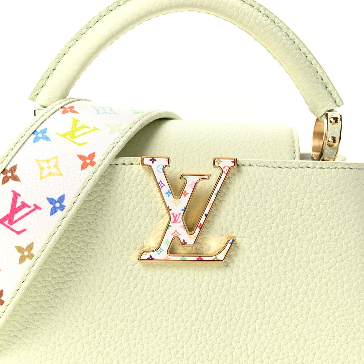 LV X TM Taurillon Mini Capucines Green