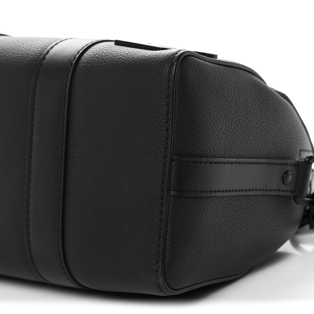 Grained Calfskin Aerogram City Keepall Black