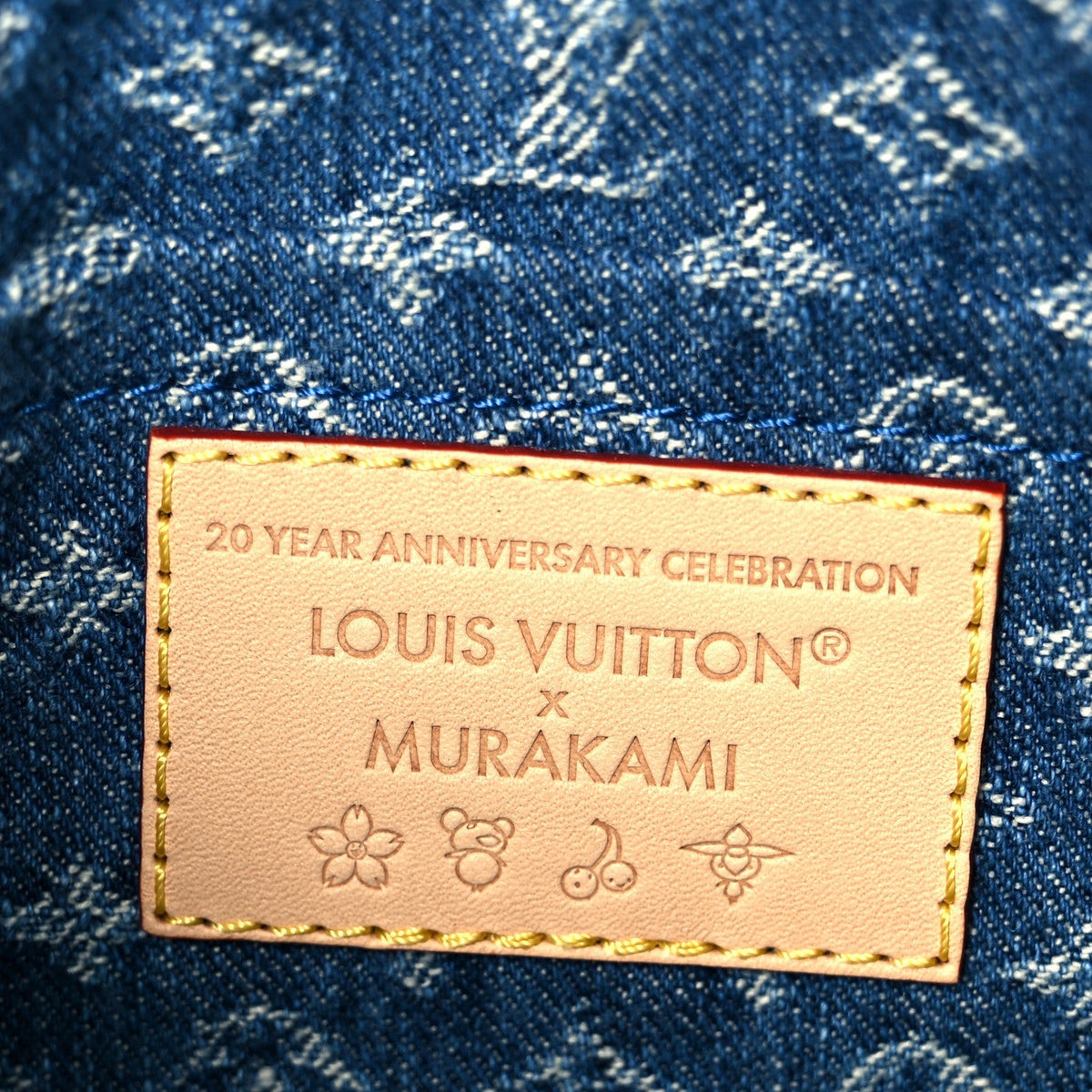 LV X TM Monogram Denim Cerises Pochette Accessories Blue