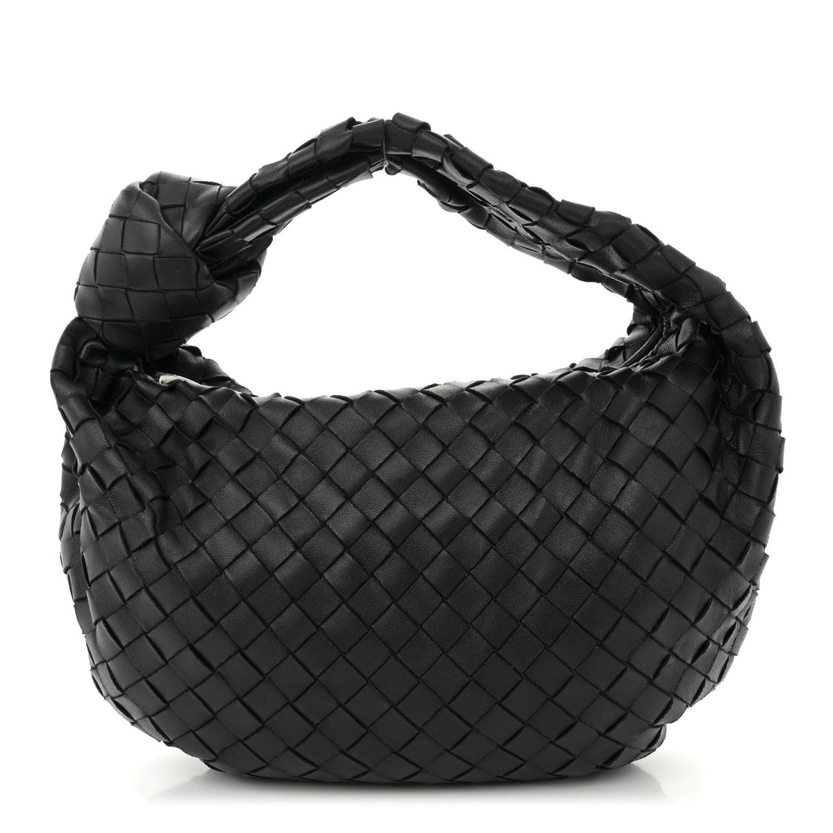 Nappa Intrecciato Teen Jodie Hobo Black