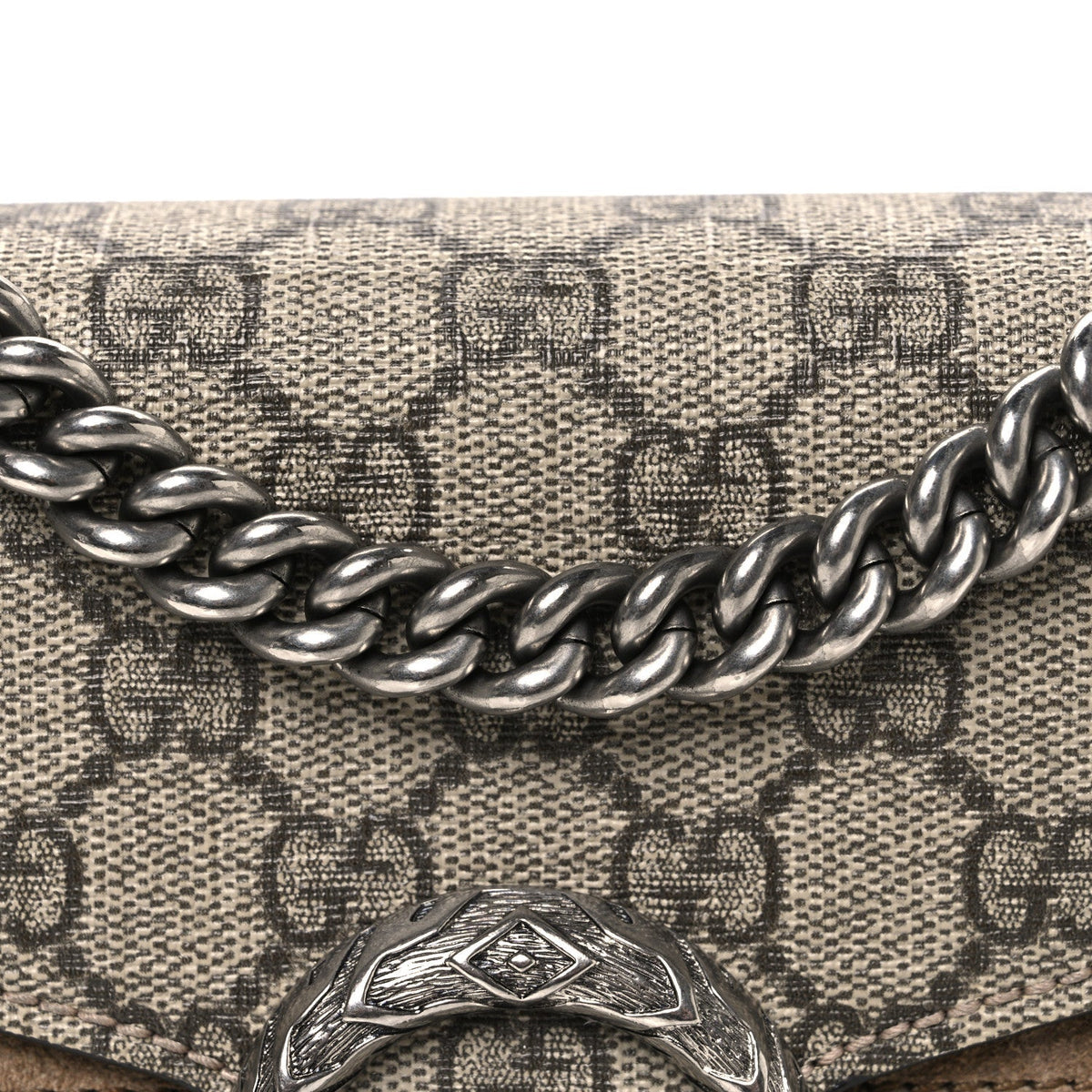 GG Supreme Monogram Mini Dionysus Shoulder Bag Taupe