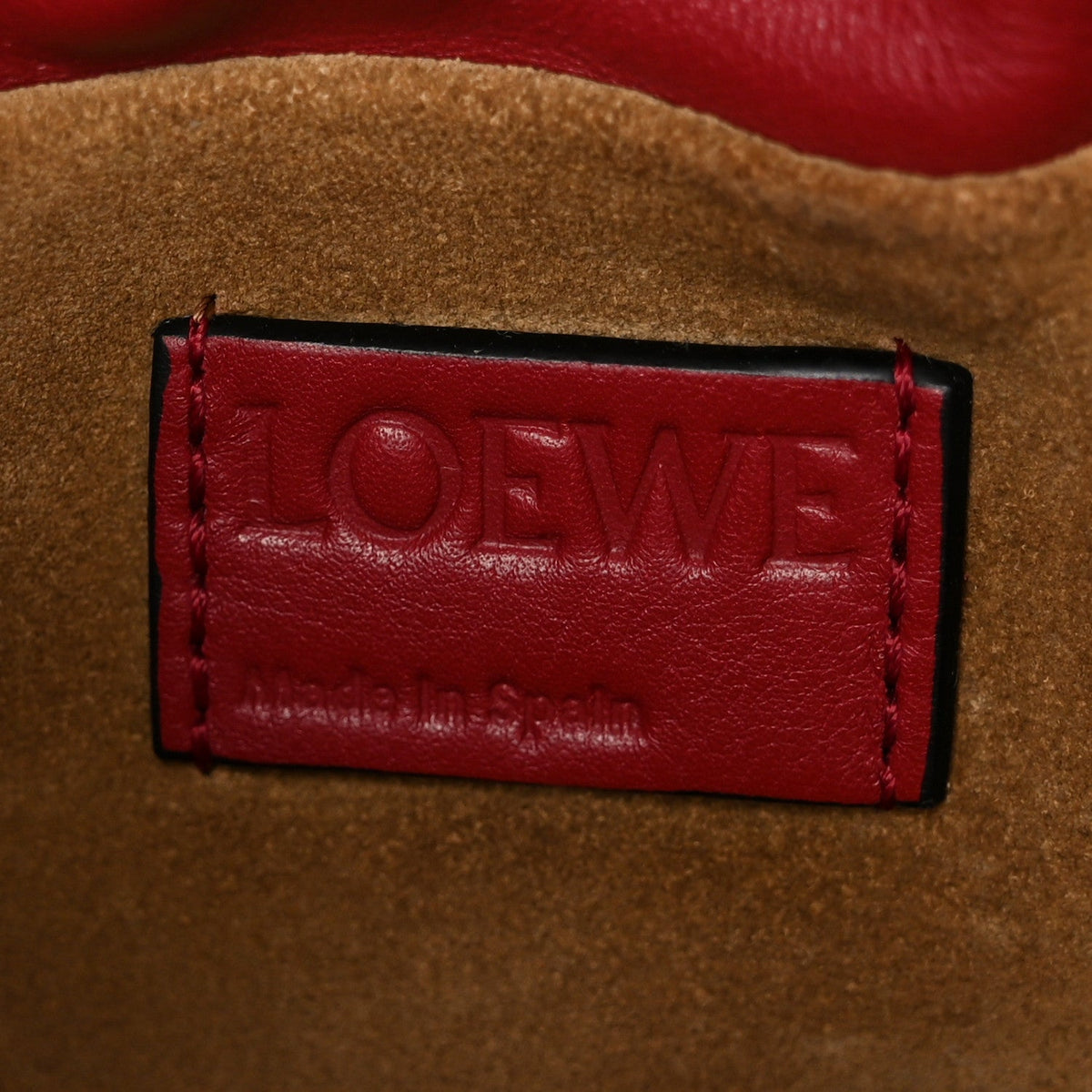 Calfskin Mini Flamenco Knot Bag Red