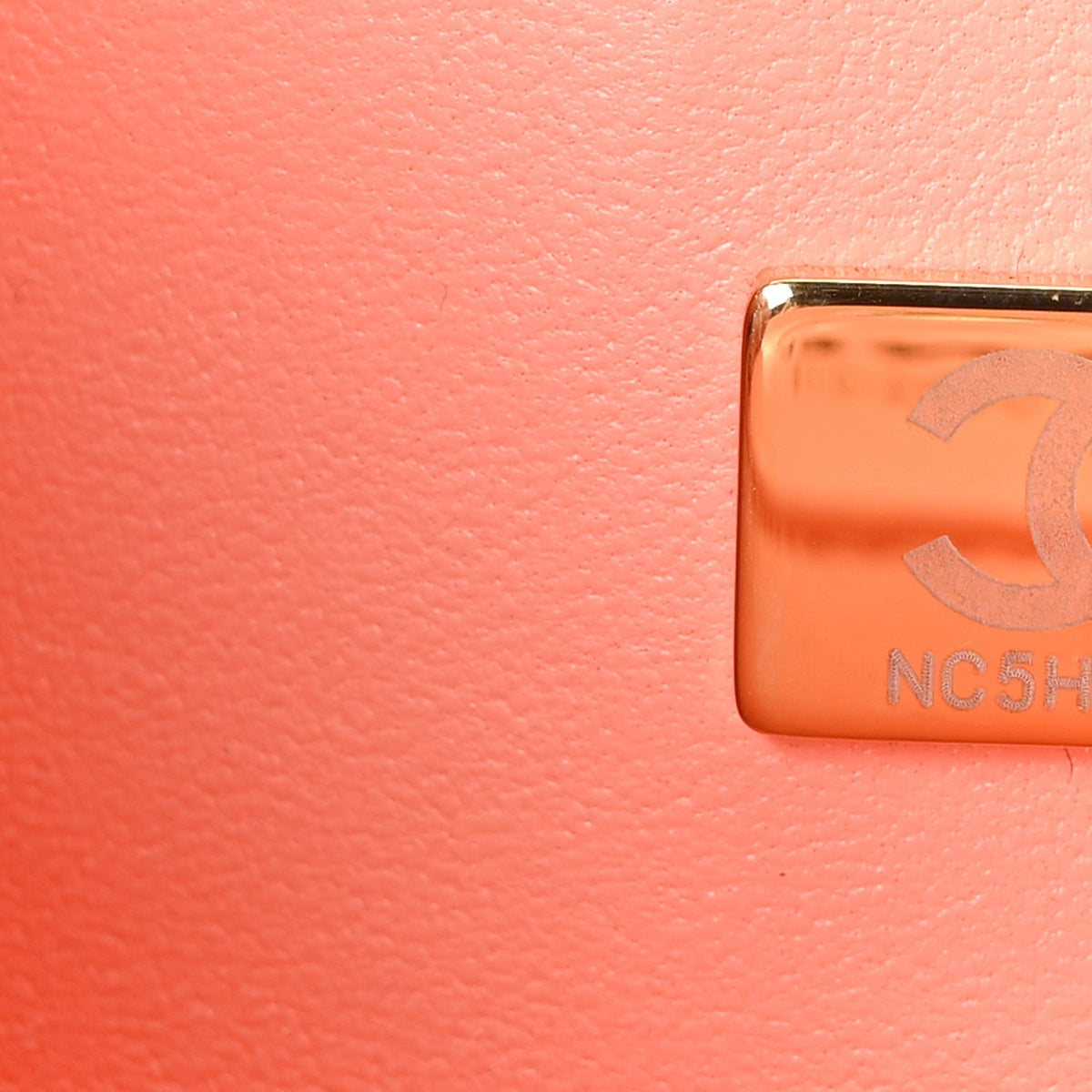 Lambskin Quilted Small Double Flap Light Orange