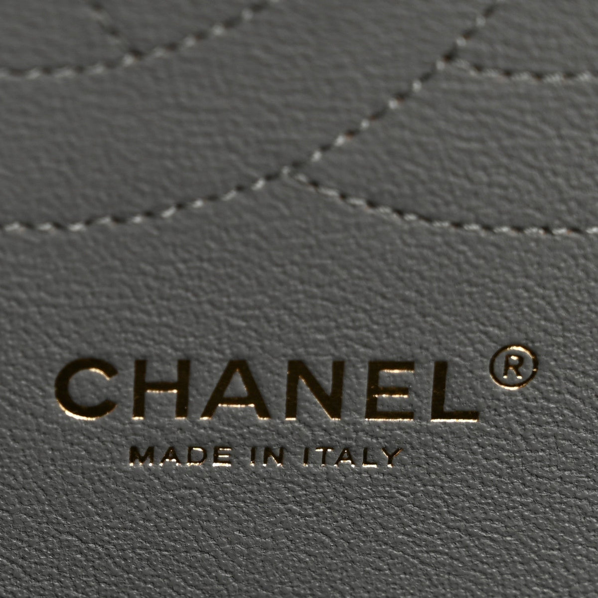 Caviar Quilted Jumbo Double Flap Grey