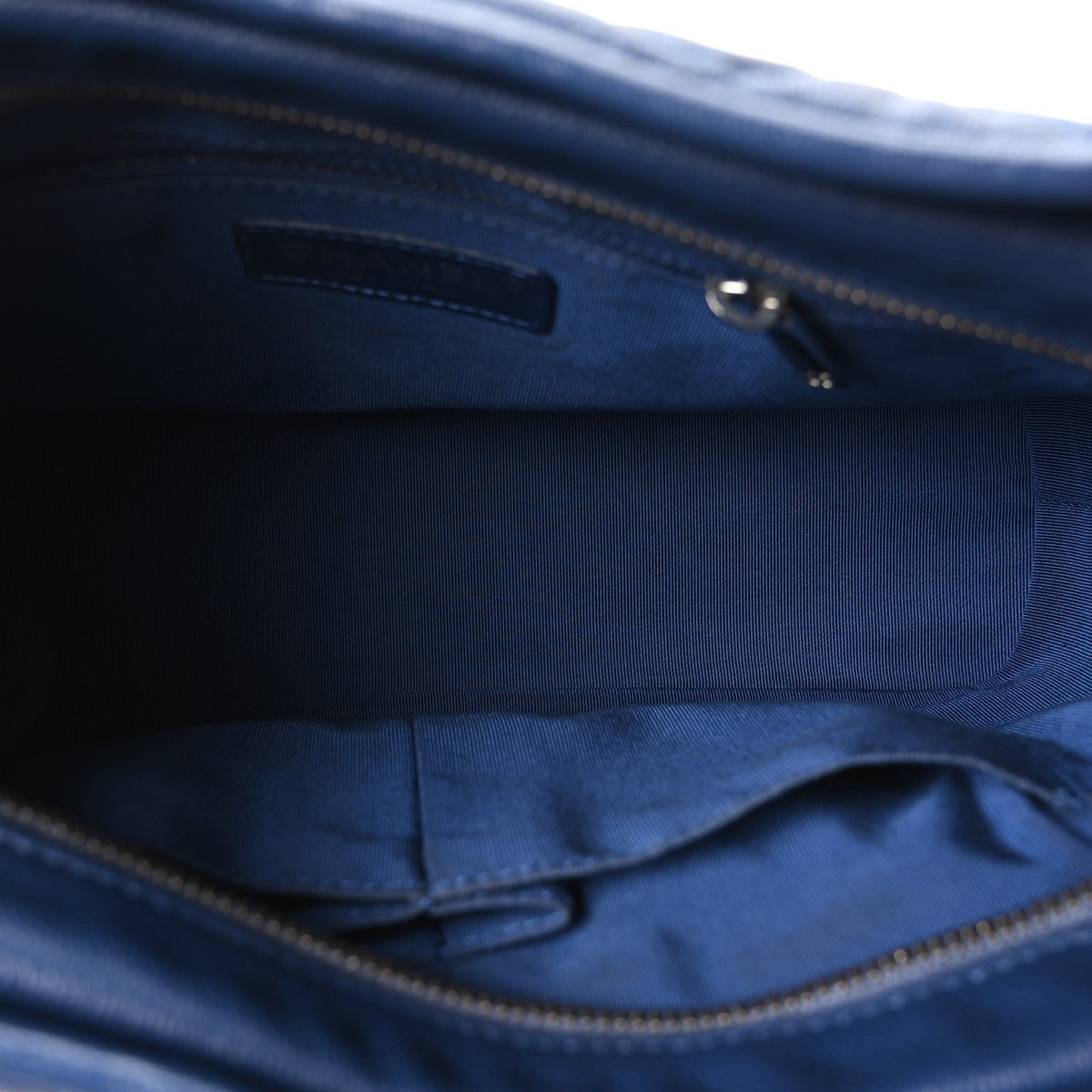 Patent Goatskin Quilted Medium Gabrielle Hobo Blue